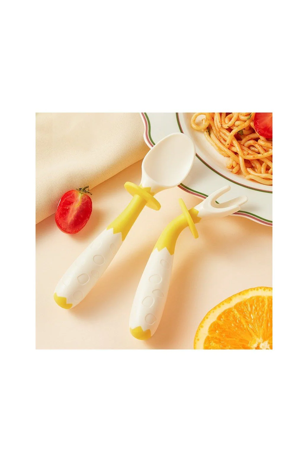 Bendable Cutlery For Kids - Yellow - Image 10