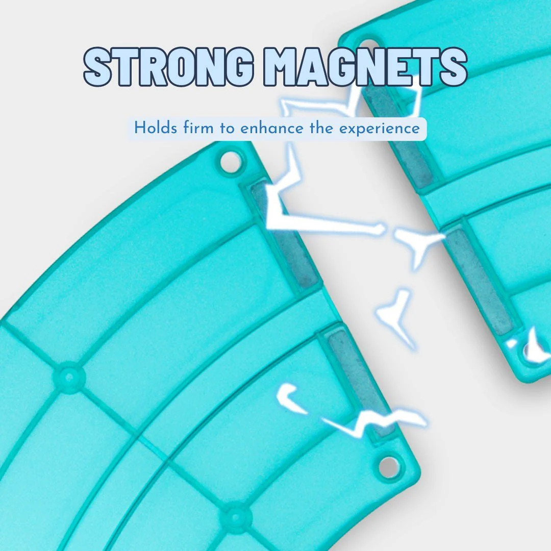 Grooved Magnetic Tiles - Racing Track - Image 5