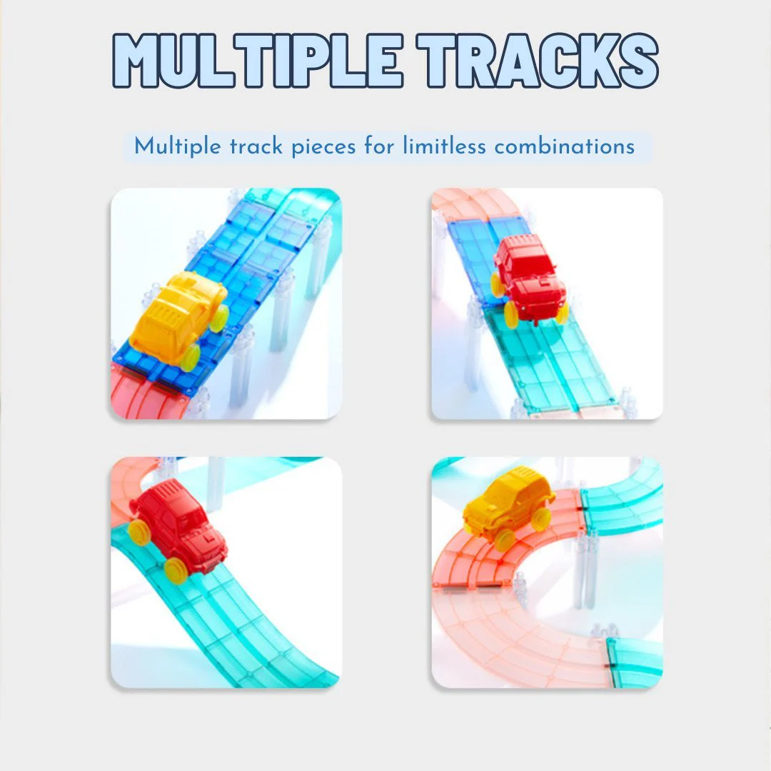 Grooved Magnetic Tiles - Racing Track - Image 9