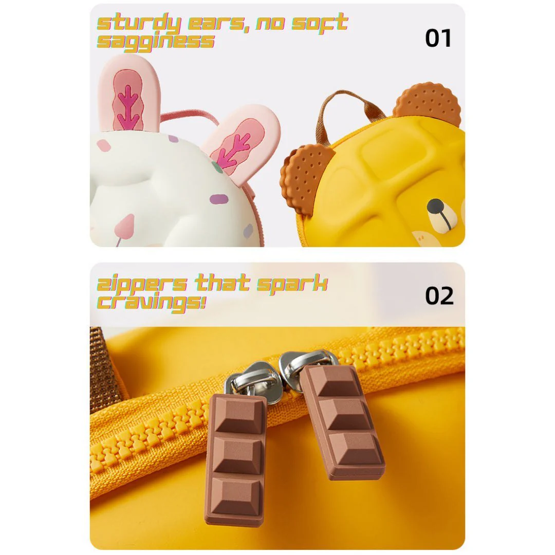 Ice Cream Rabbit Kids Backpack - Image 4