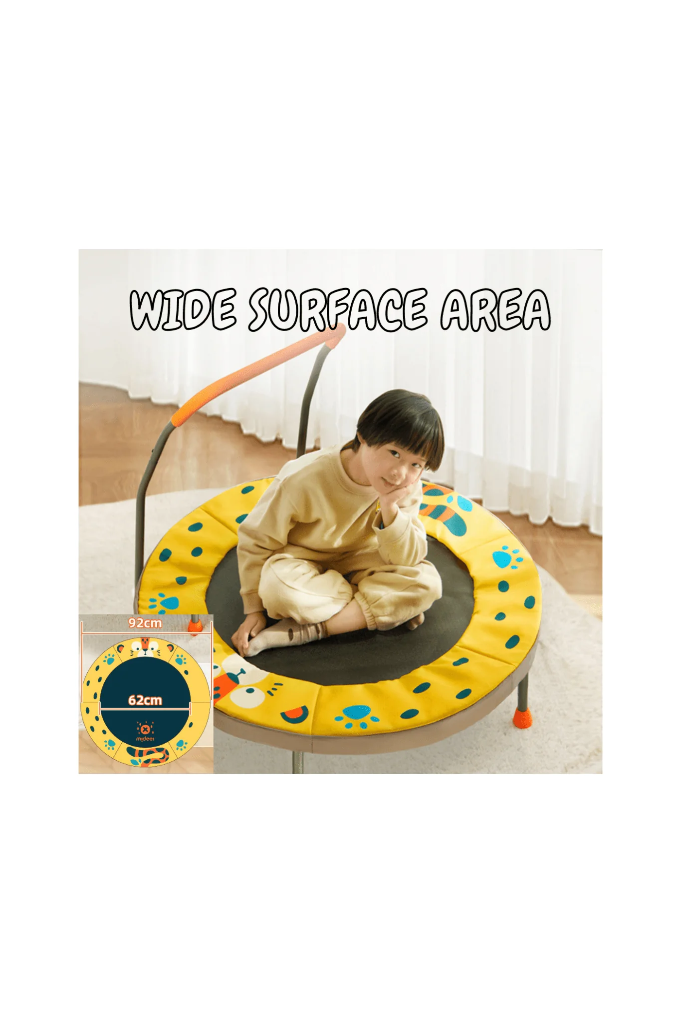 Mideer Kids Foldable Trampoline (3 Ft) - Image 12