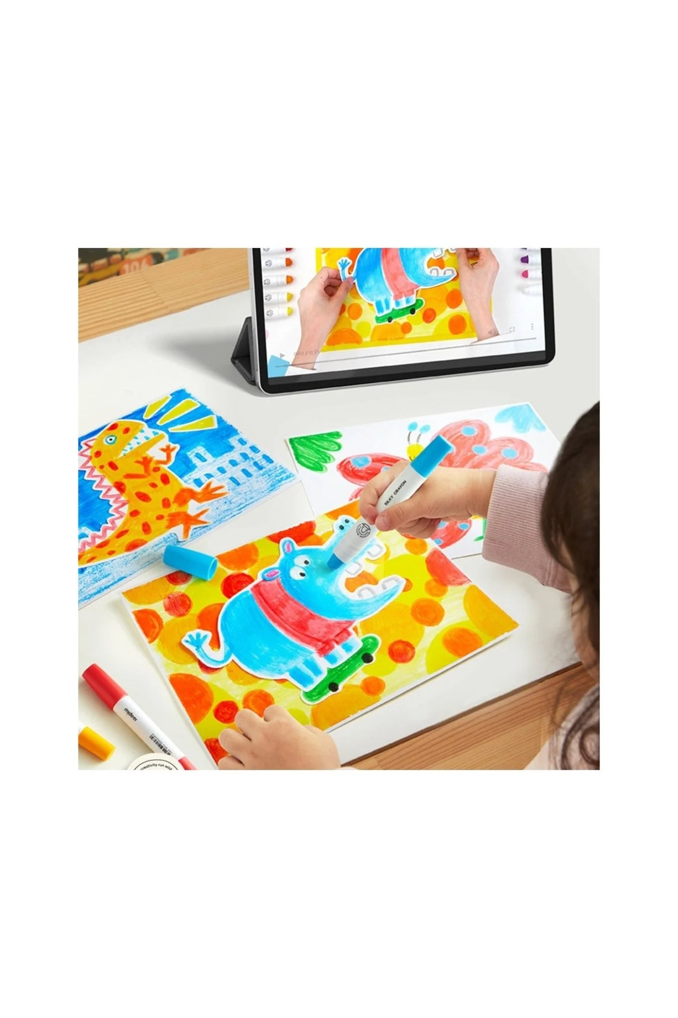 Rotary Washable Crayons - 24 Colors - Image 4