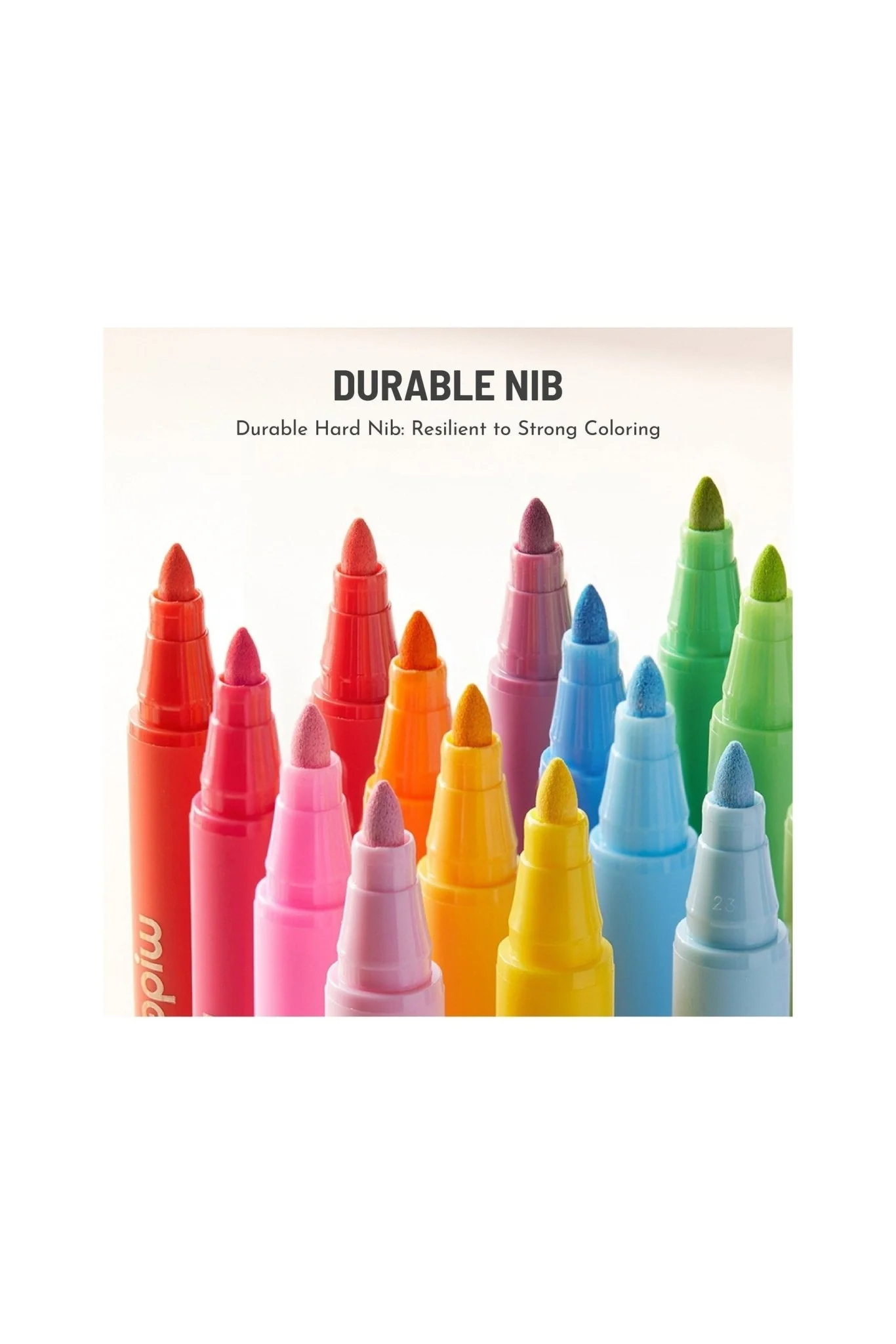 Round Nib Acrylic Markers - 24 Colors - Image 7