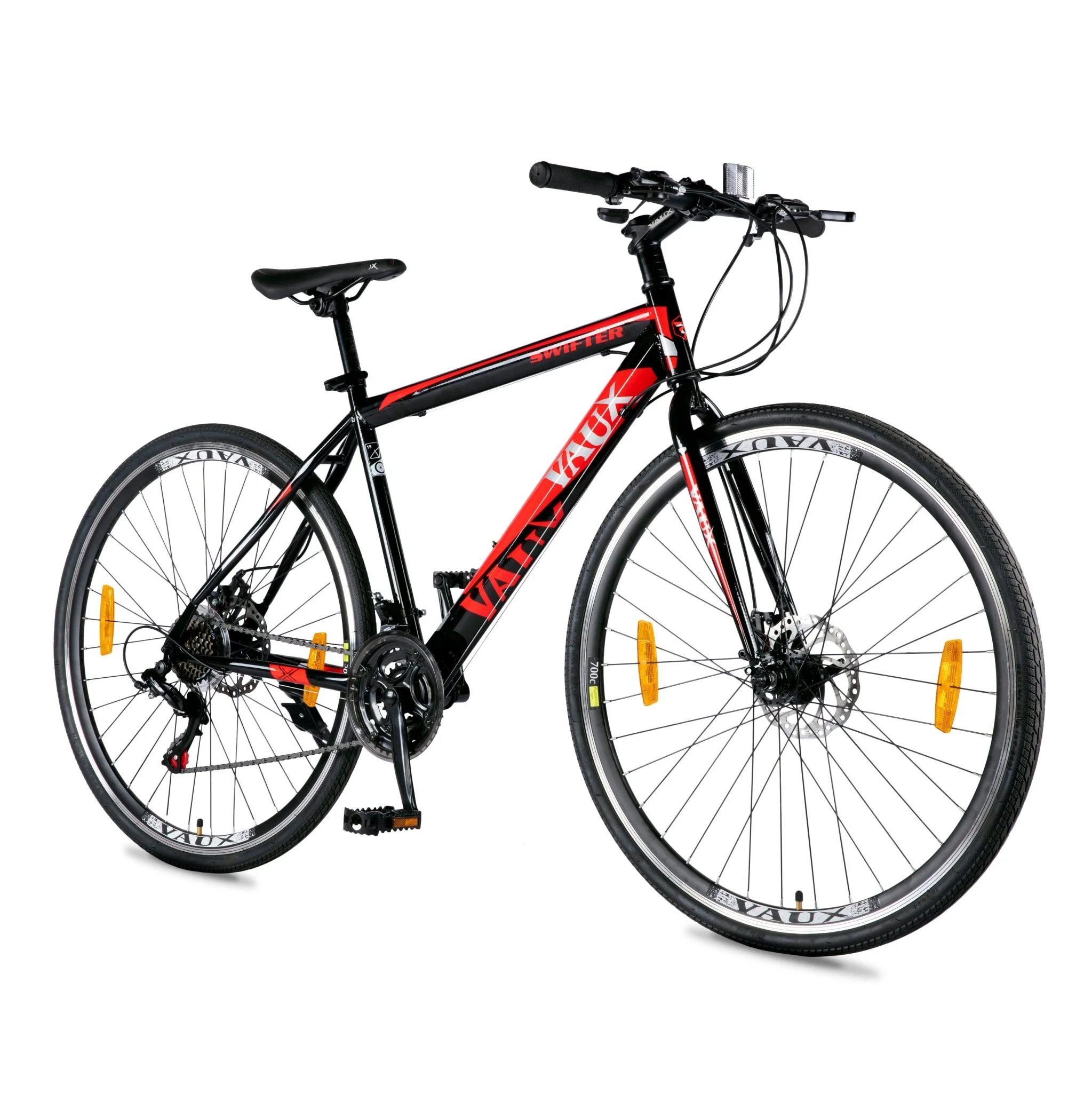 Vaux Swifter Hybrid Road Bike 700C - Black - Image 3