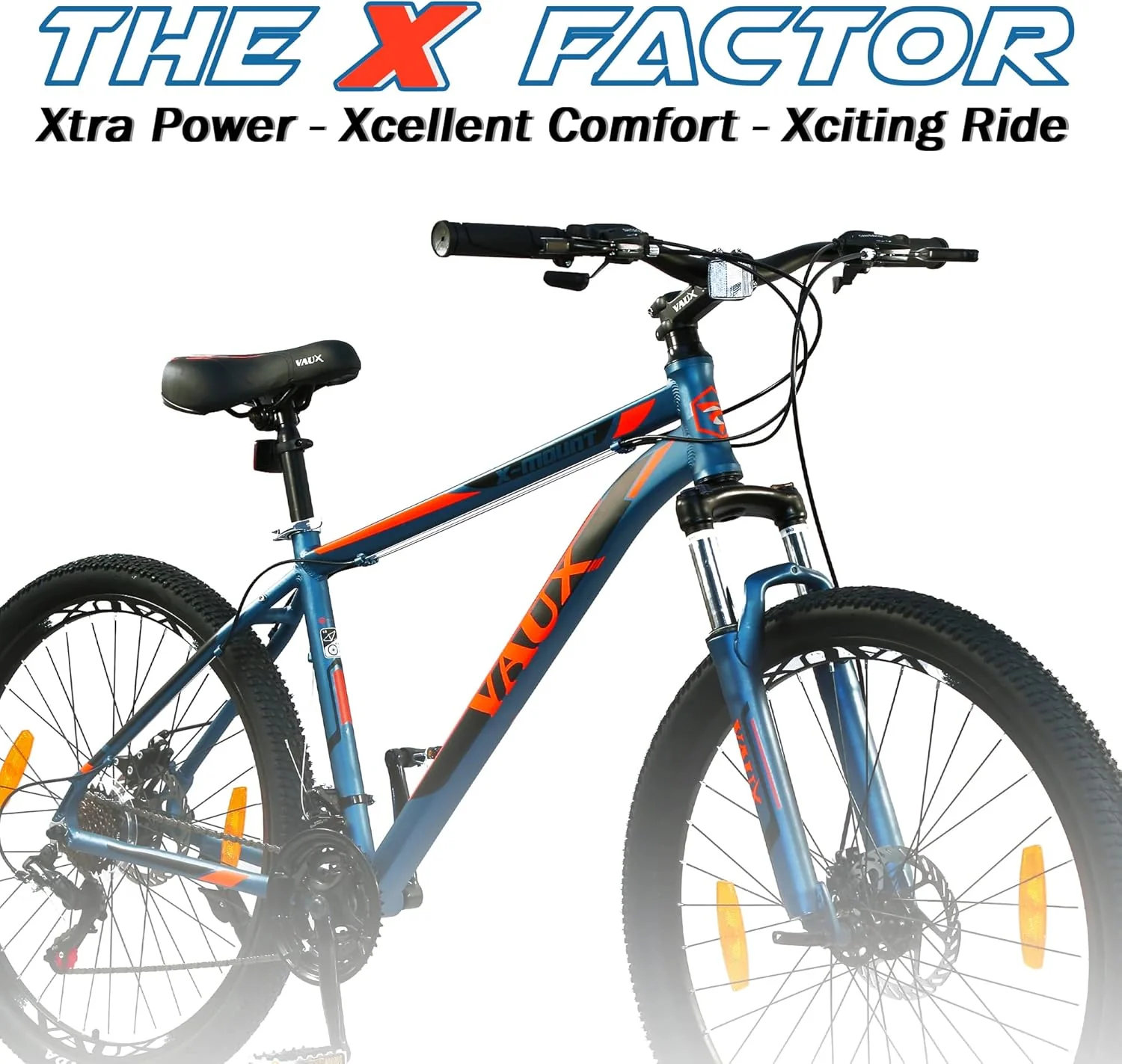 Vaux X-Mount 27.5" Mountain Bike - Blue - Image 4