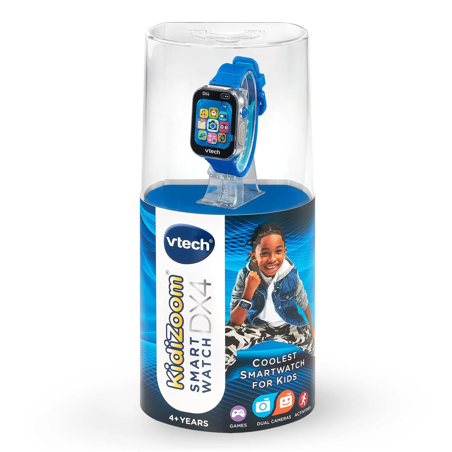 VTech Kidizoom Smartwatch DX4 Blue - Image 4