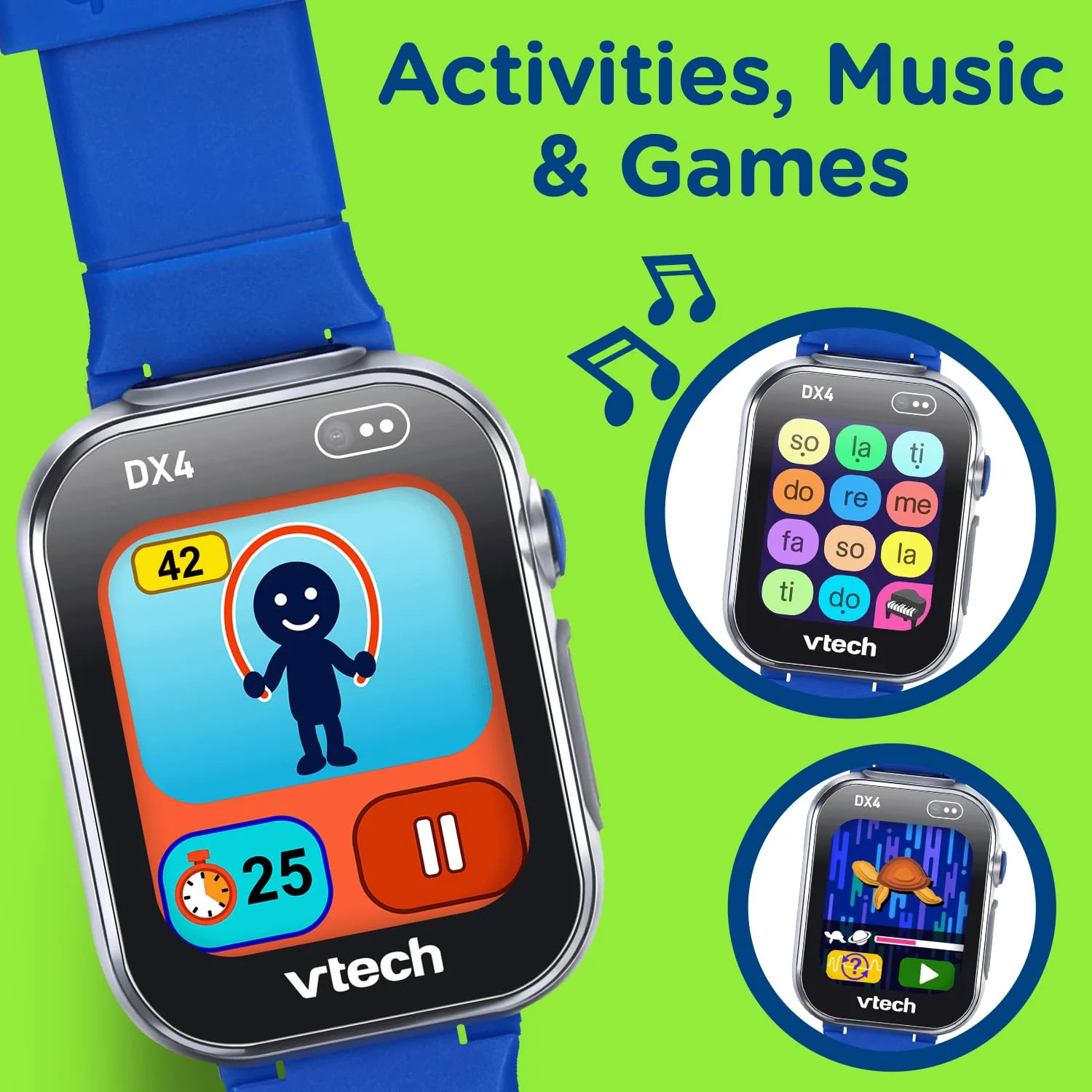 VTech Kidizoom Smartwatch DX4 Blue - Image 6